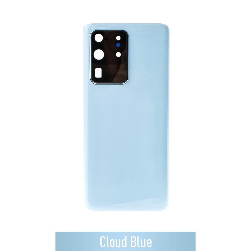 Red Rear Cover Glass For Samsung Galaxy S20 Ultra G988-Cloud Blue Red Rear Cover Glass For Samsung Galaxy S20 Ultra G988-Cloud Blue